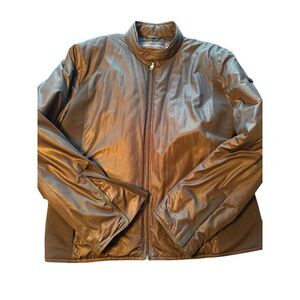 French Connection men’s bomber jacket sz XL black zipper